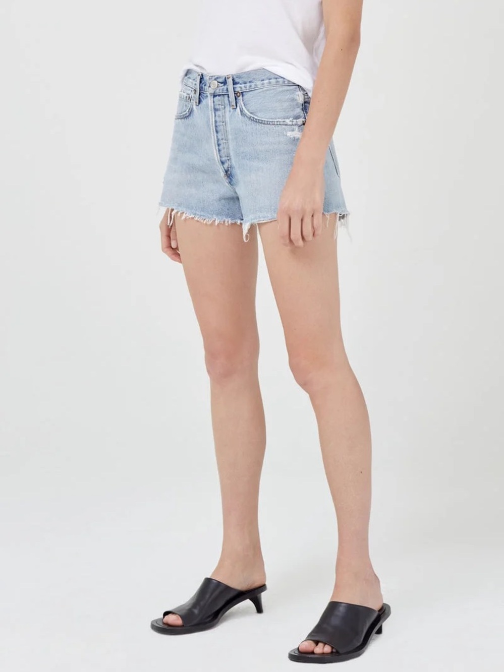 Agolde Parker Vintage Cut Off Shorts in Rapture